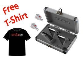 Ortofon Concorde PRO Twin Pack + 2 Extra PRO Stylus + Ortofon DJ T-shirt