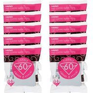 HARIO V60 Coffee Filter 100 Sheets 10-packs (Dripper 01, White) N2