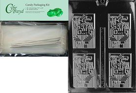 Cybrtrayd J033 Computer Chip Chocolate Candy Mold with Exclusive Cybrtrayd Copyrighted Chocolate Molding Instructions