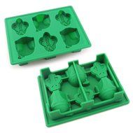 Set of 5 Star Wars Silicone Ice Trays / Chocolate Molds: Boba Fett, Han Solo, R2-D2, Millennium Falcon, Darth... N7
