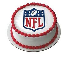 1/4 Sheet - NFL Logo Birthday - Edible Cake/Cupcake Party Topper!!!