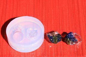 Multi-Clear-silicone Ring Molds 2pc,size 5.5, 7.(A63) N3