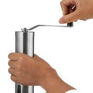 Siasky Manual Coffee Grinder Mill with Ceramic Conical Adjustable Burr, Portable Hand Crank Brushed Stainless... N5