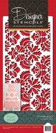 Designer Stencils C405 Damask Cake Tier 5 Cake Stencil, Beige/semi-transparent N2