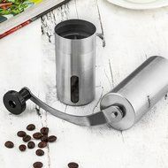 Siasky Manual Coffee Grinder Mill with Ceramic Conical Adjustable Burr, Portable Hand Crank Brushed Stainless... N6