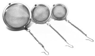 Stainless Steel Fine Mesh Tea Infuser Balls, Set of Three Tea Infuser Balls, Small Tea Infuser Ball, Medium Tea... N7