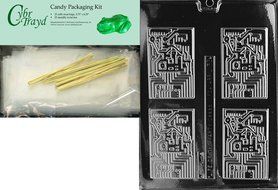 Cybrtrayd J033 Computer Chip Chocolate Candy Mold with Exclusive Cybrtrayd Copyrighted Chocolate Molding Instructions N3