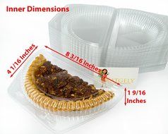 Katgely 8 Inch Plastic Pie Containers With Deep Dome (Pack of 20) N3