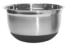 ZUCCOR 5.45 qt. Professional Steel Mixing Bowl w/ Silicone Base