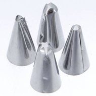 UR Bakeware Metal Cake Decorating Pastry Icing Piping Gun 4 Nozzle Tip Set N6