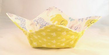 Microwave Bowl Cozy Elephant Print N2