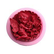 Y&amp;XL&amp;H 3D Angle and Rose Patterned Silicone Mold, Random Color N5