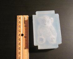 Mold for Furry Teddy Bear Shape 2.5 inch Silicone Mold N2