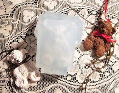 Mold for Furry Teddy Bear Shape 2.5 inch Silicone Mold N4