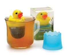 Just Ducky Floating Duck Stainless Steel Mesh 2" Loose Tea Infuser Drip Cup N2