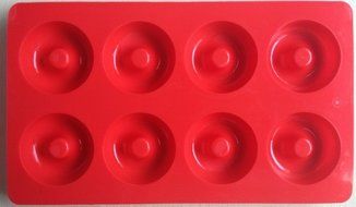 Virtual Store USA 8 Cavity Silicone Baking Mold for Donuts, Brownies, Cupcakes, Cornbread, Cheesecake, Puddin... N2