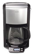 KRUPS FME414 Programmable Coffee Maker with Glass Carafe and LED Control panel, 12-Cup, Black and Stainless Steel