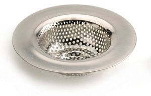 Pack of 2, Large, Durable Stainless Steel Sink Strainer, 4.5" Diameter