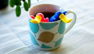 Happy Platypus Couple Tea Infusers- Funny Loose Leaf Tea Infuser, Strainer-Deep Tea Mug/ Cup Infuser- Great For... N6