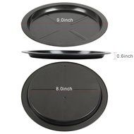 Yilove Pizza Pan, Heavy Carbon Steel Round Pan, Durable, Non-stick, 8 inch N7