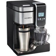 FlexBrew Programmable Single-Serve Coffee Maker with Hot Water Dispenser, 49988, Black/Stainless Steel, 1.75 Cup... N2