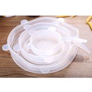 6pcs Universal Silicone Suction Lid-bowl Pan Cooking Pot Lid-silicon Stretch Lid-Blue N5