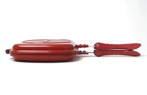 Happycall Double Sided Standard Pressure Pan Red - Standard for Cooking (Cutie Pan) N5