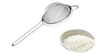 Durable Very Fine Mesh Food Tea Strainer Stainless Steel Sturdy Anti-rust Colander with Solid Handle for Pasta...