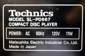 Technics Compact Disc Changer SL - PD667 N2