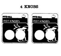 Fitz-All Set of 2 Replacement Pot Knobs with Finger Guards N2