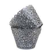 Sharing Star 100 Pieces Filigree Artistic Muffin Case Cupcake Paper Cup Liner Little Vine Lace Laser Cupcake Wrappers... N23