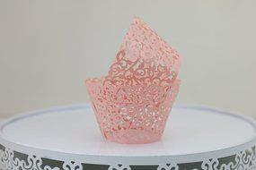 Sharing Star 100 Pieces Filigree Artistic Muffin Case Cupcake Paper Cup Liner Little Vine Lace Laser Cupcake Wrappers... N29