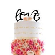Ecape Acrylic Wedding Cake Toppers Custom Love You More Cake Toppers Cake Decoration Black Pack of 1 N60