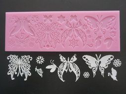Anyana Sugarpastry Silicone Fondant Cake Tools Chocolate Mold Mat Pad Butterfly 3D Cake Decorating Pastry Gum...