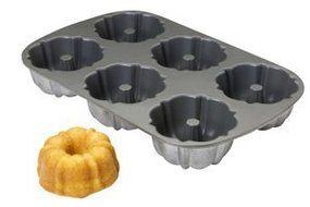 FocusFoodService 905006 Fluted Muffin Pan - 6 Openings - Pack of 6