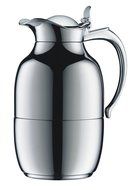Alfi vacuum carafe Helena, Thermal carafe, Coffee pot, Plated brass, Chrome, 1 Liter, 522000100