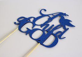 All About Details Blue A Child Of GOD Cake Topper N3