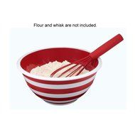 3qt Striped Melamine Batter Bowl (Green)