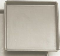 Allied Metal B1515 Sicilian Style Steel Pizza Pan, Tapered Design, 15 by 15 by 1-Inch