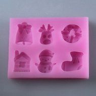 Y&amp;XL&amp;H Christmas Products Fondant Cake Chocolate Silicone Mold, Fondant Cake Chocolate Silicone Mold, Decoration... N3