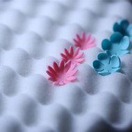 Genenic 2Pcs DIY Sugarcraft Fondant Cake Decorating Foam Pad Sponge Mats Dry Flower N2