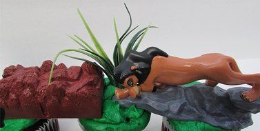 LION KING 11 Piece Birthday CUPCAKE Topper Set Featuring Simba, Nala, Scar, Timon, Zazu, Hyena's, and Mufasa,... N5