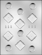 CK Products 1-1/4-Inch 3-D Graduation Hat Chocolate Mold