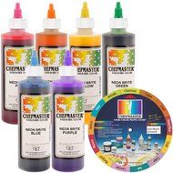 Chefmaster by US Cake Supply Liqua-Gel 10.5-Ounce Neon Cake Decorating 6 Color Kit
