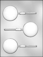 CK Products 2-1/2" Round Sucker Choc Mold