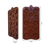 (Artlalic) Button Shape Chocolate Moulds Cake Cookie Mold Silicone Chocolate Mold DIY N4