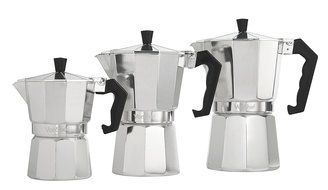 VonShef 3 Cup Italian Espresso Coffee Maker Stove Top Moka Macchinetta N21