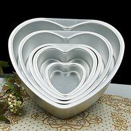 Y&amp;XL&amp;H 5 inch Metal Love Heart Shape Cake Mold Detachable Live Bottom Pastry Mould N6