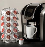Home-it 35 K Cup Holder for Keurig K-cup Coffee Pod Holder Keurig K Cup Holders Carousel Organizer N2
