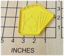 Poker night Cards Shaped Fondant Cookie Cutter and Stamp #1152 N2